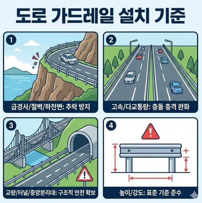 도로가드레일설치